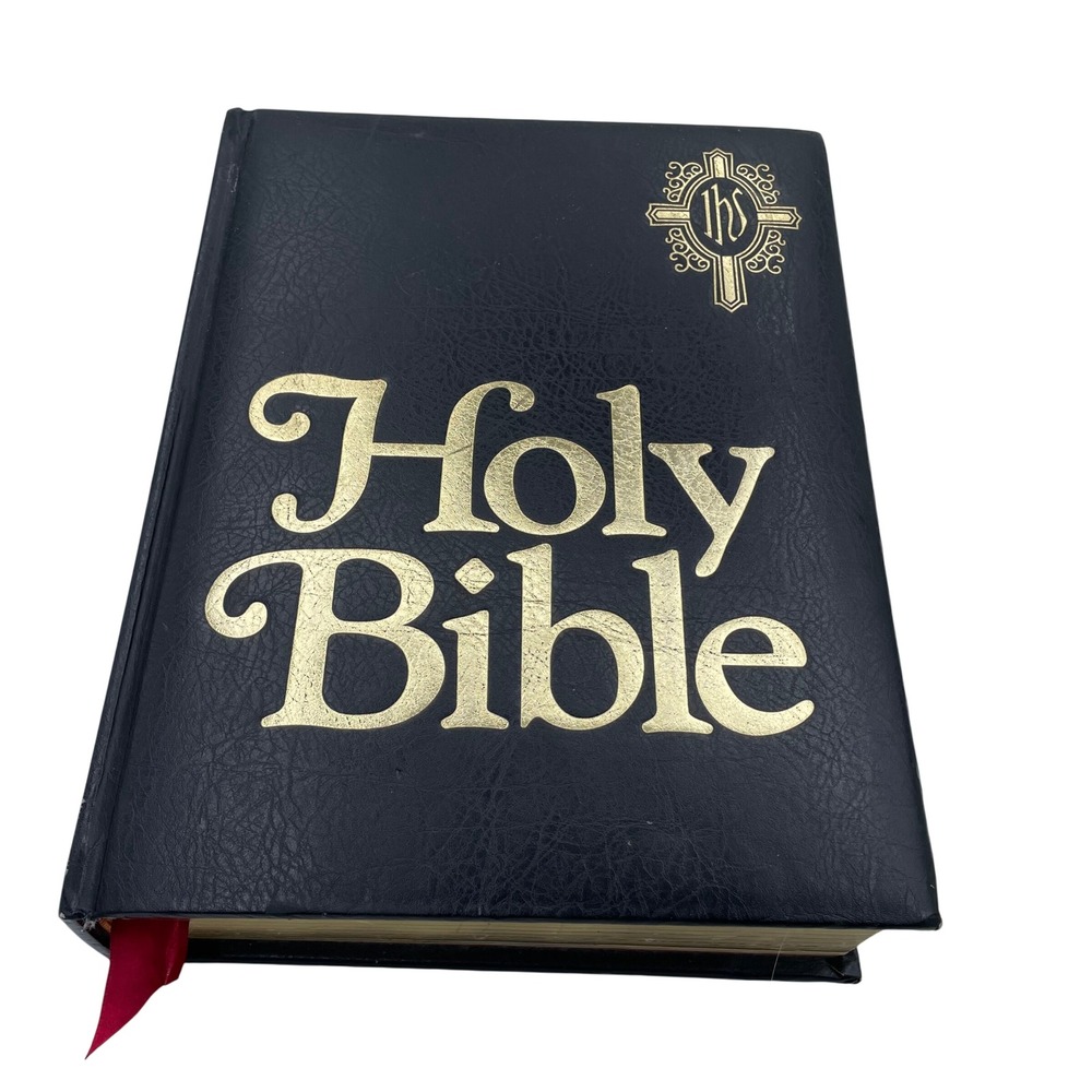 World Catholic Press New American Bible Black Gold Gilded Pope Benedict XVI